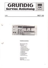 Grundig MCF 100 Service-Manual-Anleitung