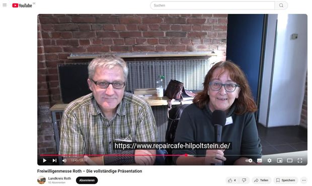 Screenshot Youtube Präsentation Landkreis Roth