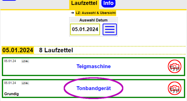 Freie Geräte zur Auswahl zur Reparatur