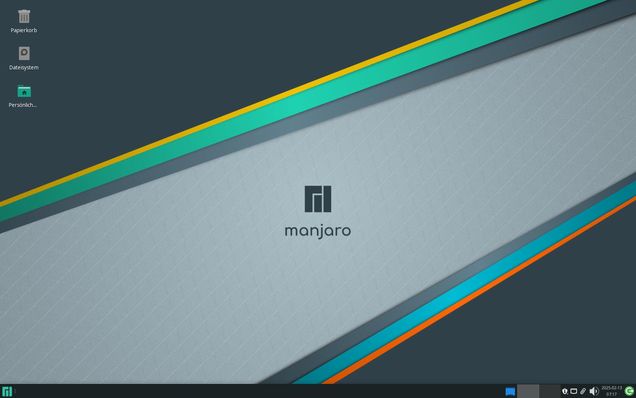 Ansicht Linux Manjaro xfce Startbildschirm Desktop