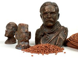 Figuren Kupfer 3D-gedruckt