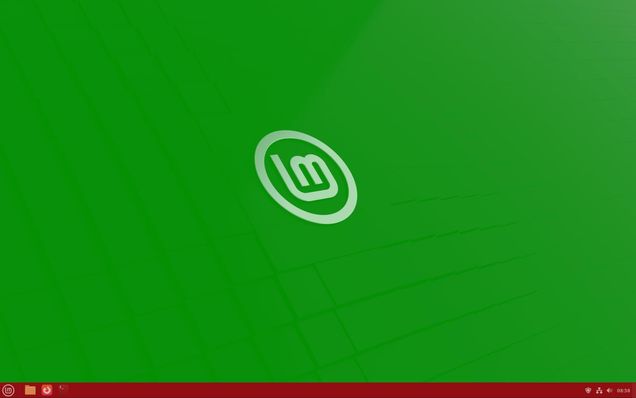 Ansicht "Desktop": Schreibtisch grün markiert, Leiste unten rot