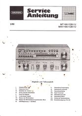 Grundig MT 100 MXV 100 Service-Manual-Anleitung